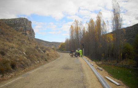 Imagen La Diputación ensancha la carretera de Carrascal del Río a Valle de Tabladillo