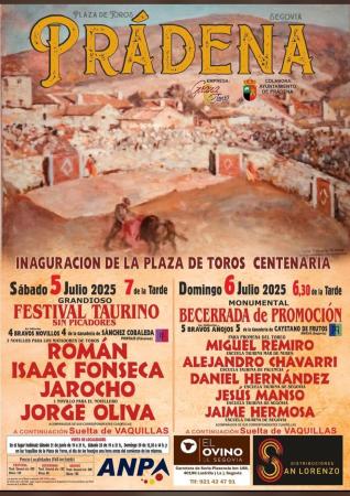 Imagen Cartel Taurino Prádena 2025